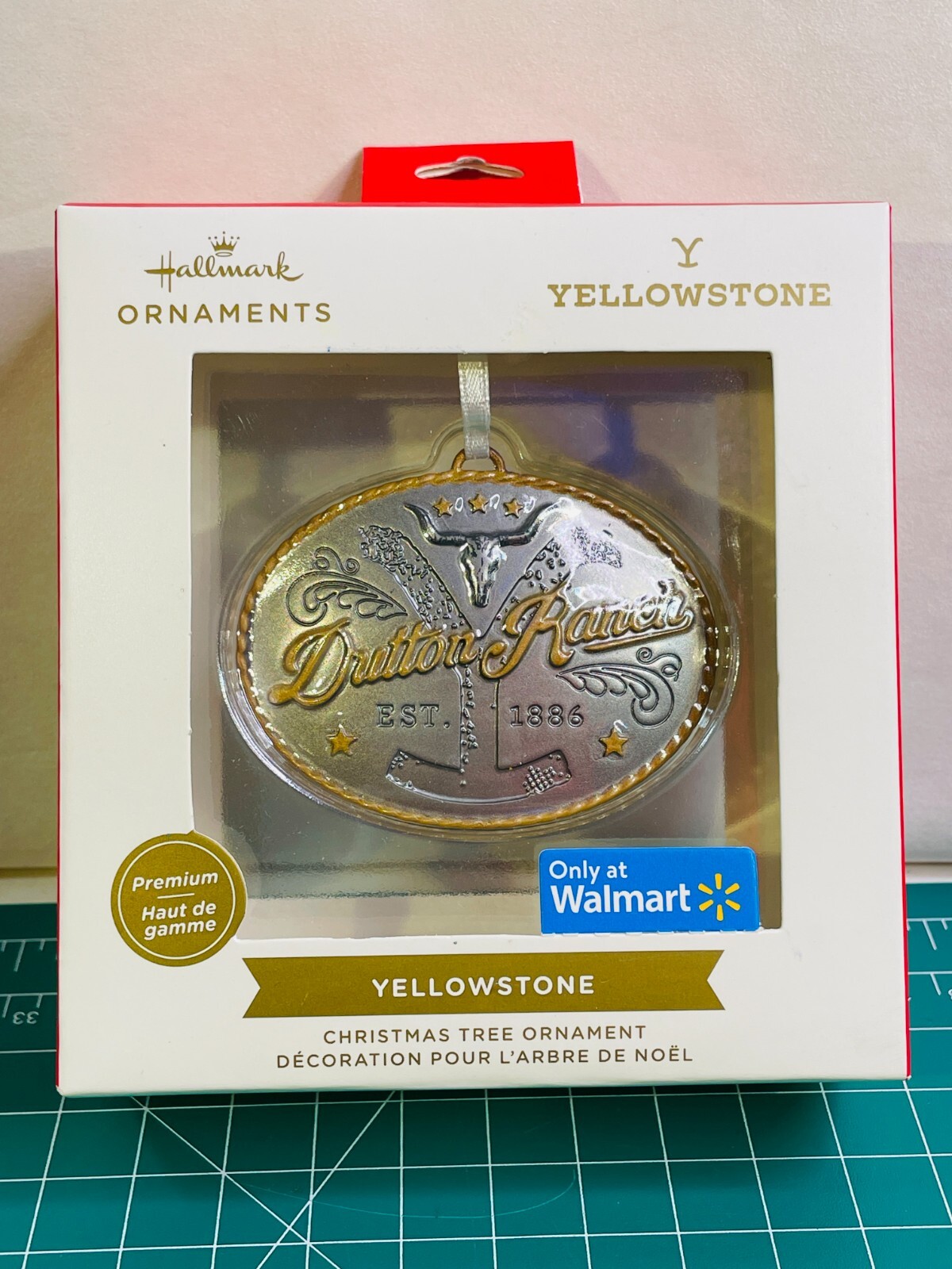 Hallmark Yellowstone TV Series Dutton Ranch Belt Buckle Christmas Ornament New