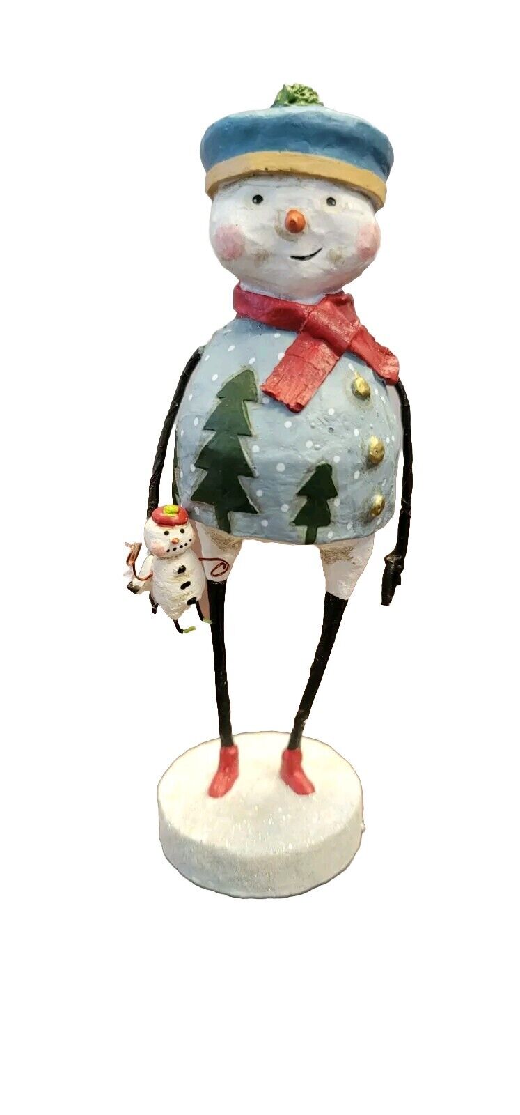 Lori Mitchell Flurry Snowman Folk Art Christmas Figure