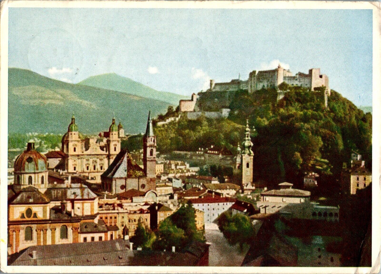 Old Town, Cathedral, Salzburg, Austria Postcard