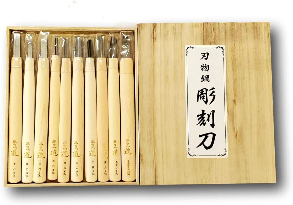 Michihamono Nomi Chisel Aogami No. 2 Wood Carving Carpenter Tool Graver Japanese