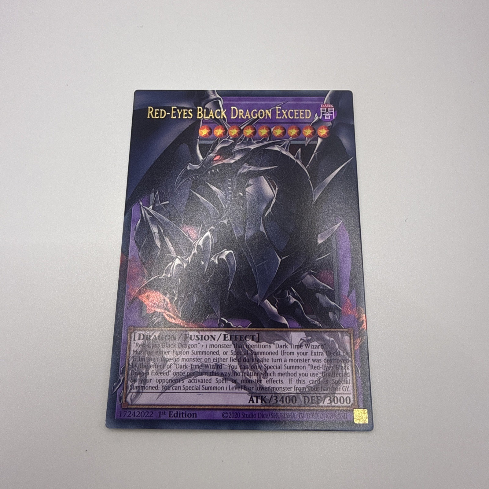 BETB-EN036 Red-Eyes Black Dragon Exceed Extended Art Overframe Yugioh 1st