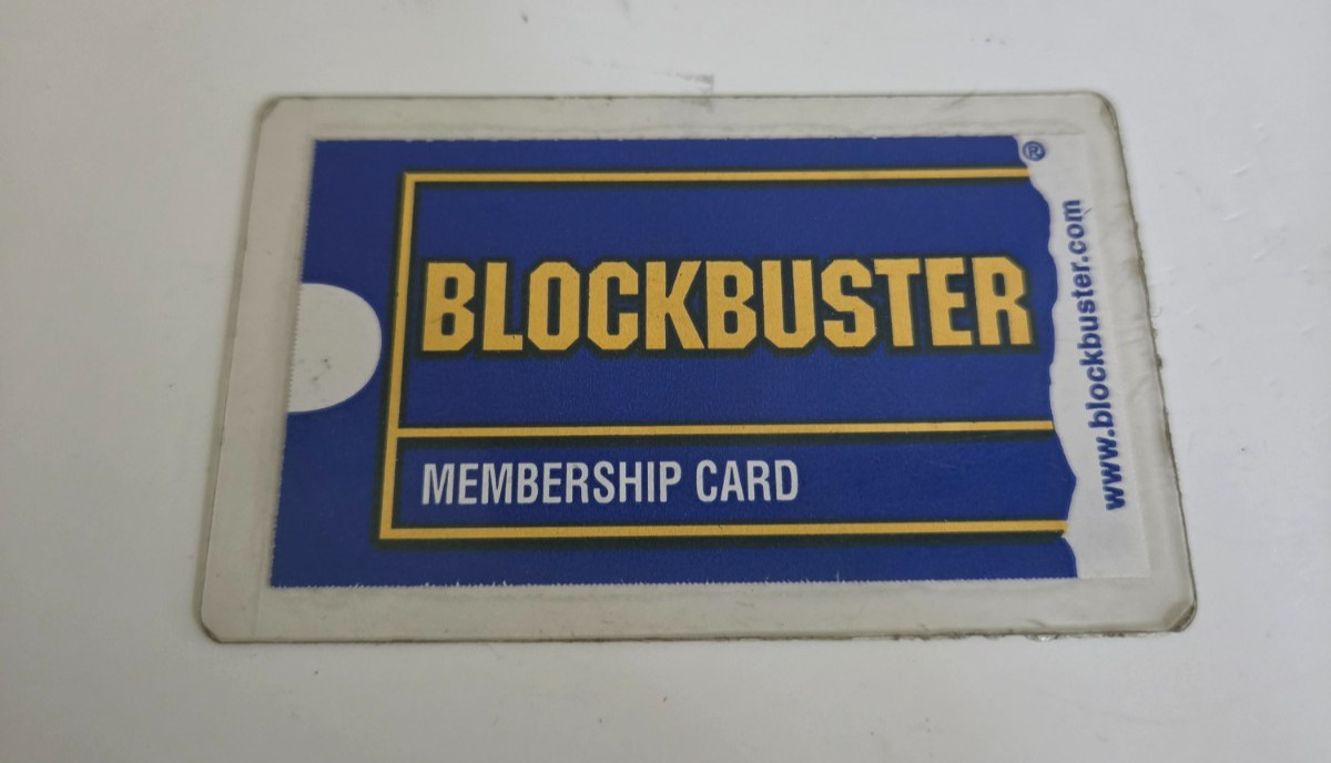 Vintage Blockbuster Video Membership Card 2004 Laminated Baltimore Maryland