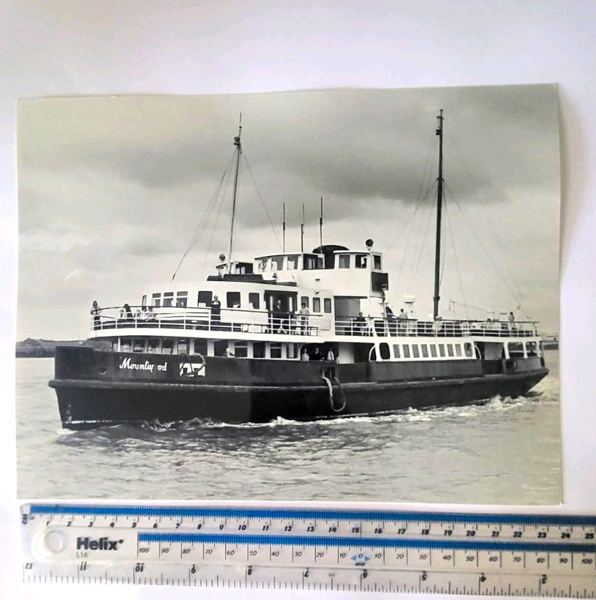 Vintage 1976 Mersey Ferry MV Mountwood Hand-Developed Darkroom Photo Print