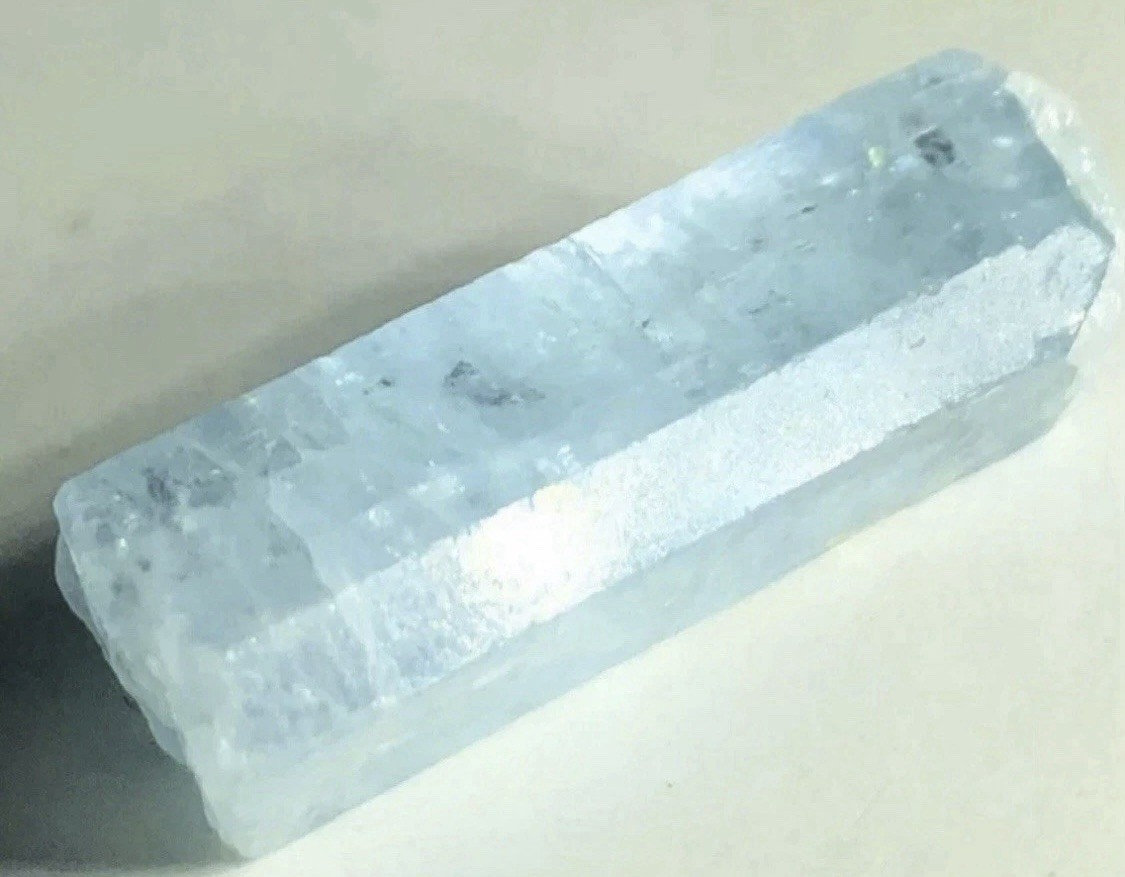 Rare Aesthetic Transparent Aquamarine Rough Healing Crystal Raw Natural Specimen
