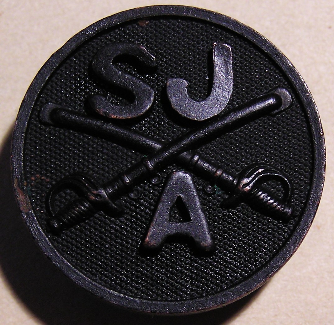 WWI SAINT JOHN\'S COLLEGE CAVALRY COLLAR DISC DISK W/ NUT - WW1 AEF