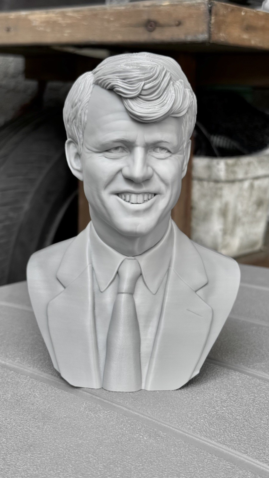 Robert F. Kennedy RFK Presidential Bust Statue 3D Printed