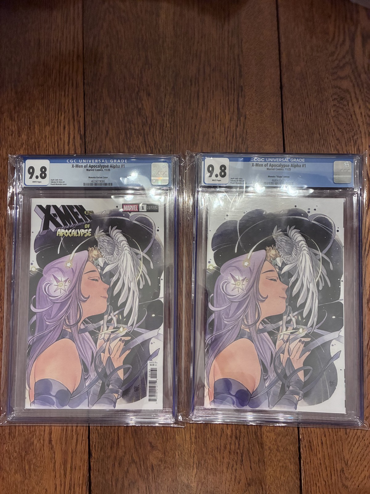CGC 9.8 X-Men of Apocalypse Alpha #1 Psylocke Momoko 1:100 Virgin & Trade Set