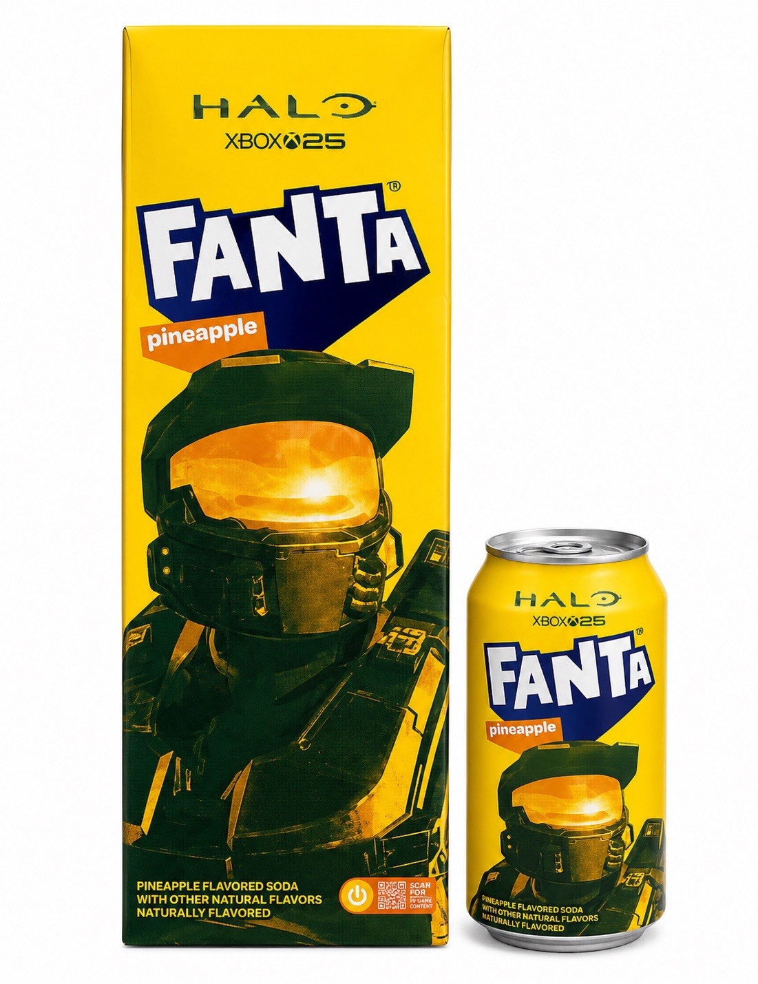 FULL CASE Halo Master Chief Pineapple Soda Fanta Collector Limited Soda SEALED