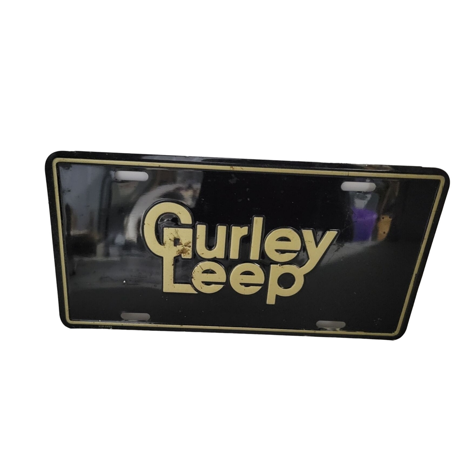 Vintage Gurley Leep License Plate