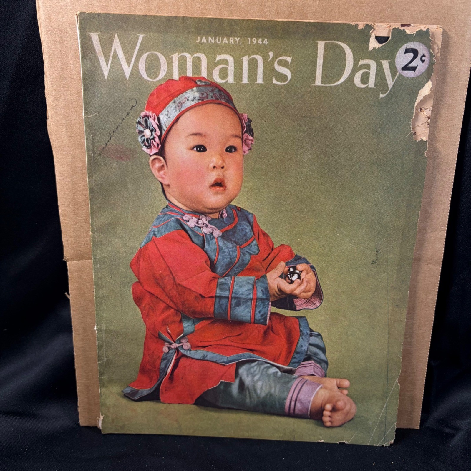 Woman\'s Day Magazine January 1944 Vintage WWII Wartime Cooking Recipes Ads
