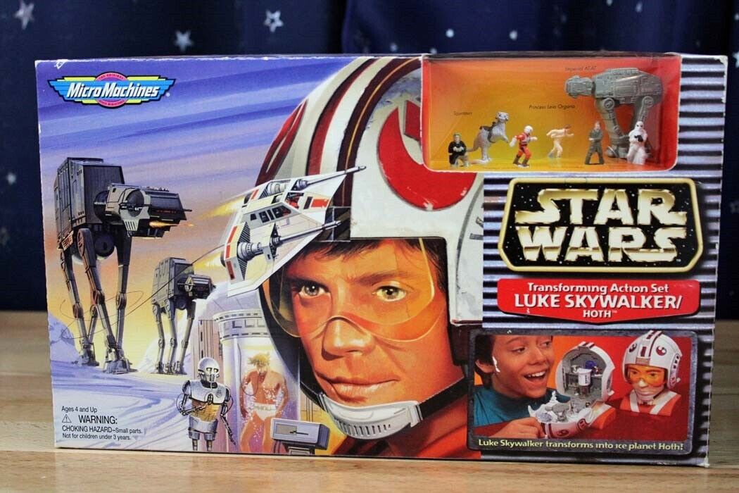 1996 Galoob Micro Machines STAR WARS Transforming Action Set Luke Skywalker/Hoth