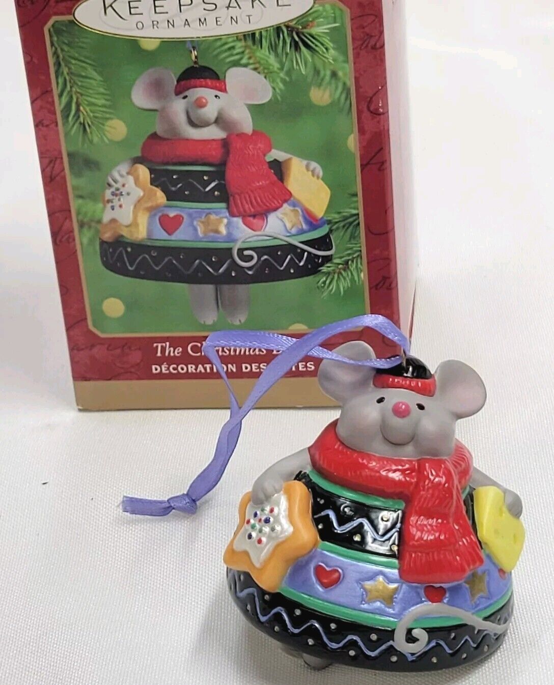 Hallmark Keepsake Christmas Ornament THE CHRISTMAS BELLE Mouse Vintage 2000