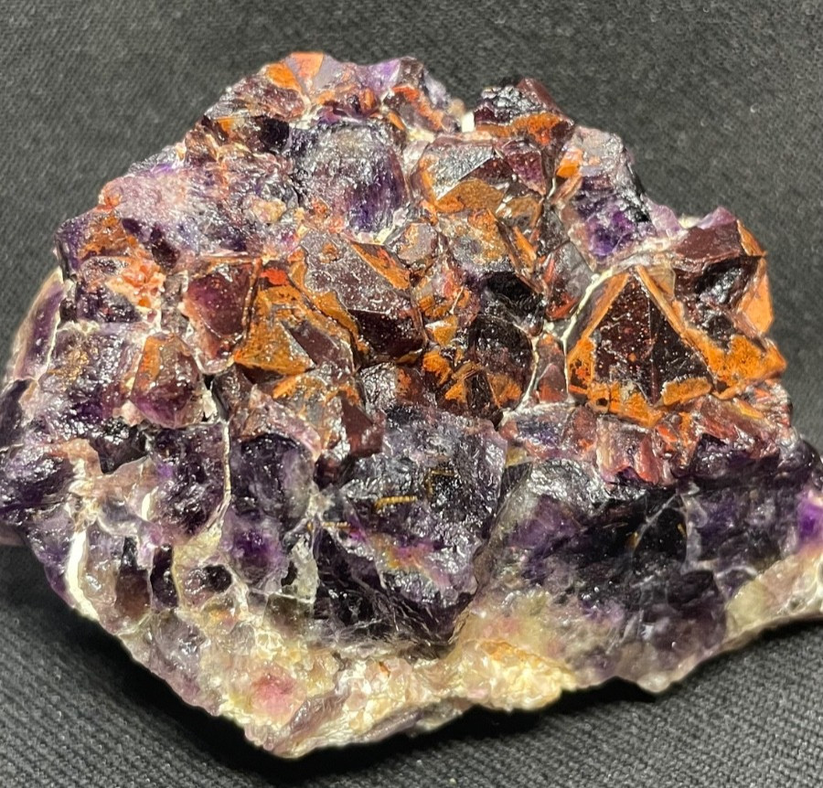 Stunning Alien amethyst quartz in matrix stunning specimen/India