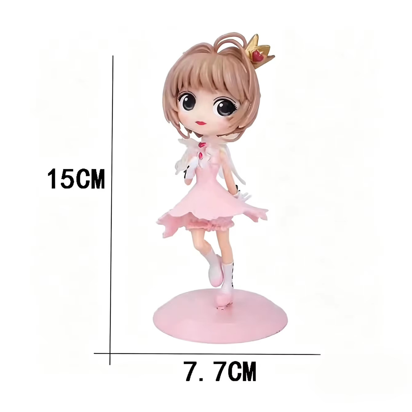 Cute cartoon girl figure set mixed styles costume outfit desktop model gift