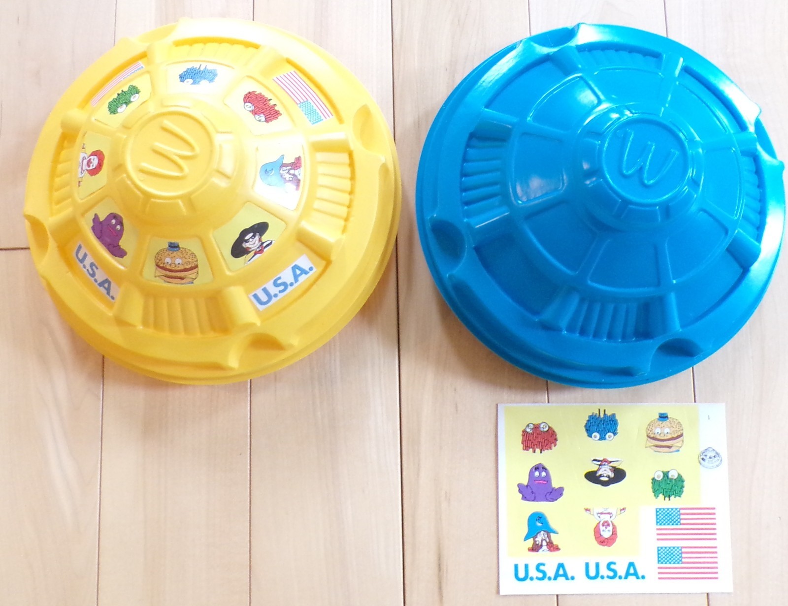 McDonalds, C. 1981, McDonald\'s Spaceship Happy Meal boxes, 2 different