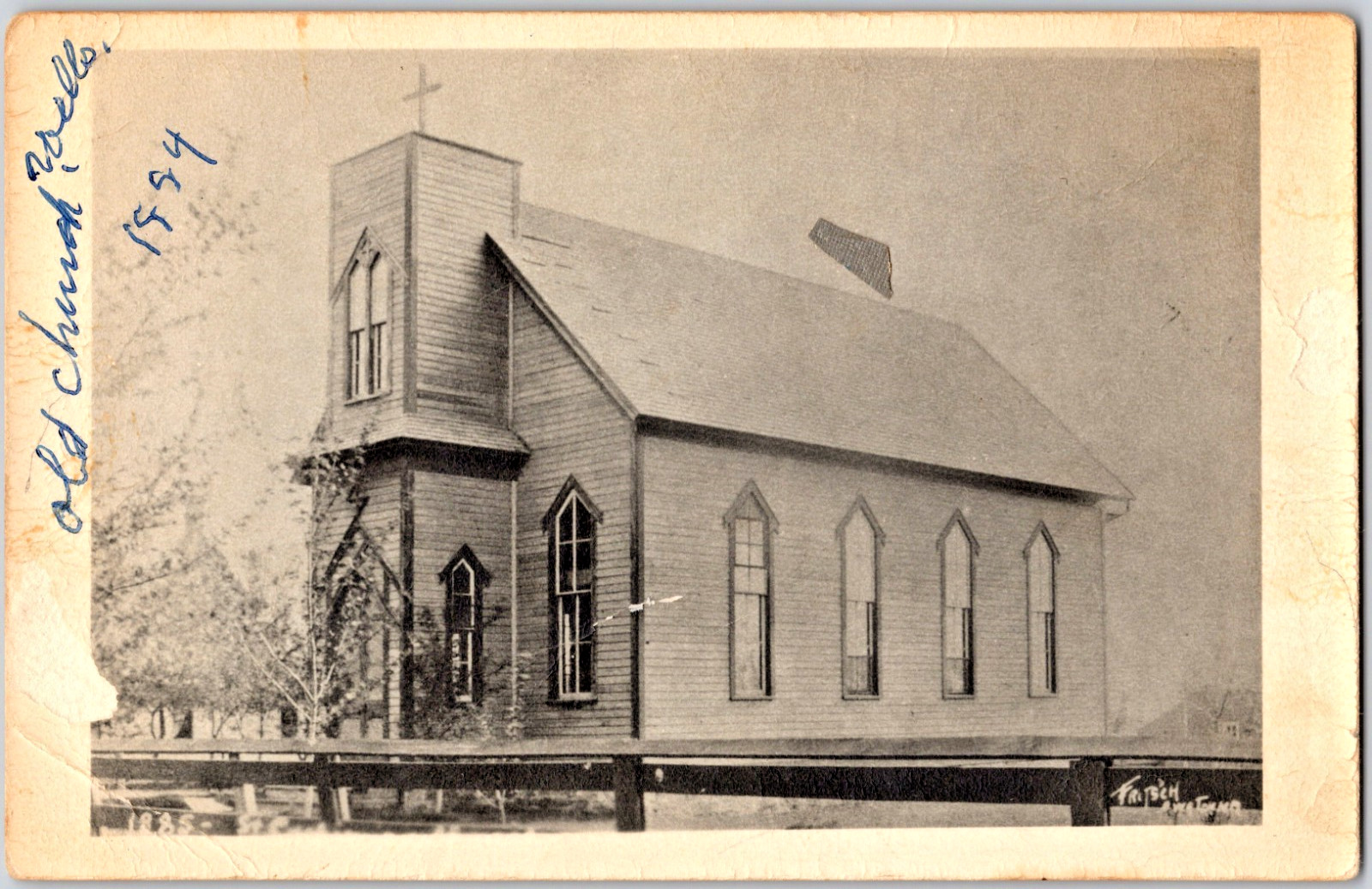 VTG 1950s RPPC Postcard First Methodist Church Wells Minnesota MN 1884 Schultz VTG 1950s RPPC Postcard First Methodist Church Wells Minnesota MN 1884 Schultz