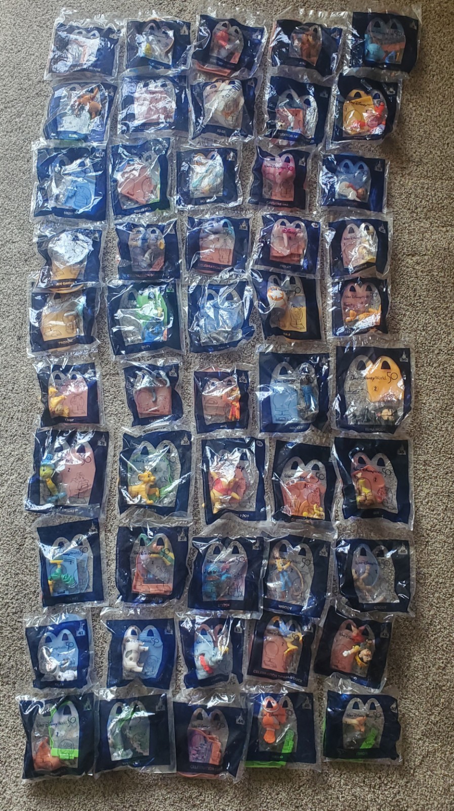 McDonald's 50 Disney World 2021 50th Anniversary Happy Meal Toys Complete Set