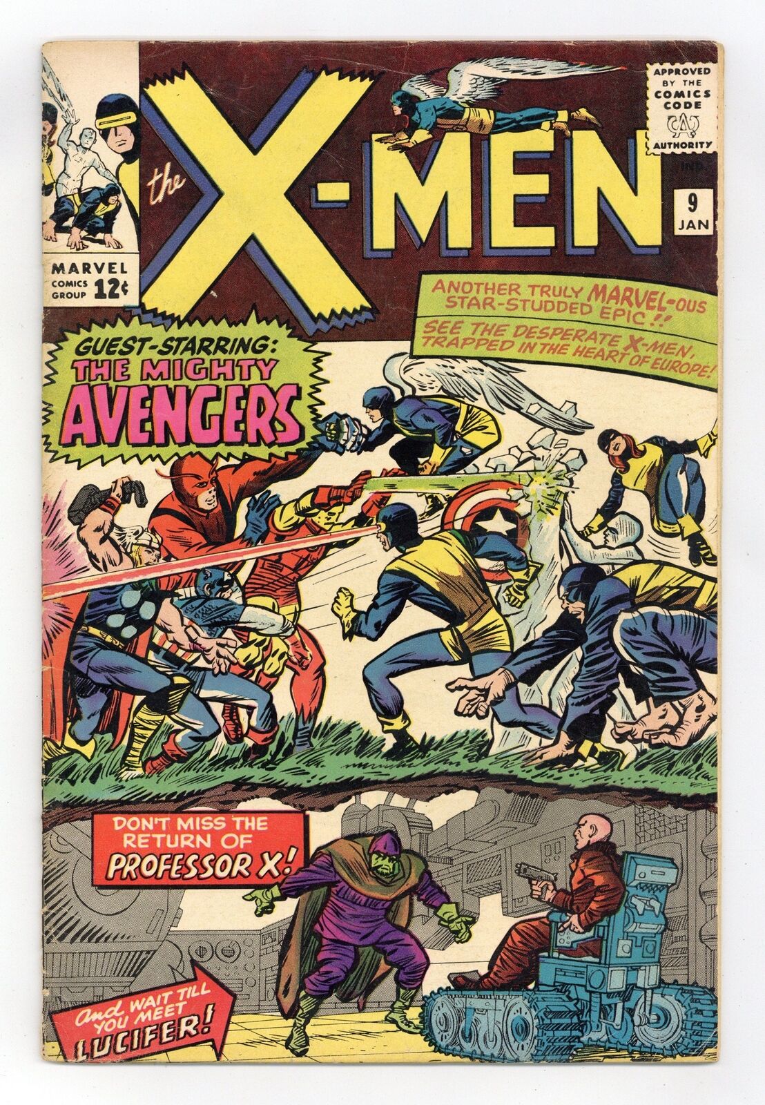 Uncanny X-Men #9 GD/VG 3.0 1965 1st Avengers/X-Men crossover