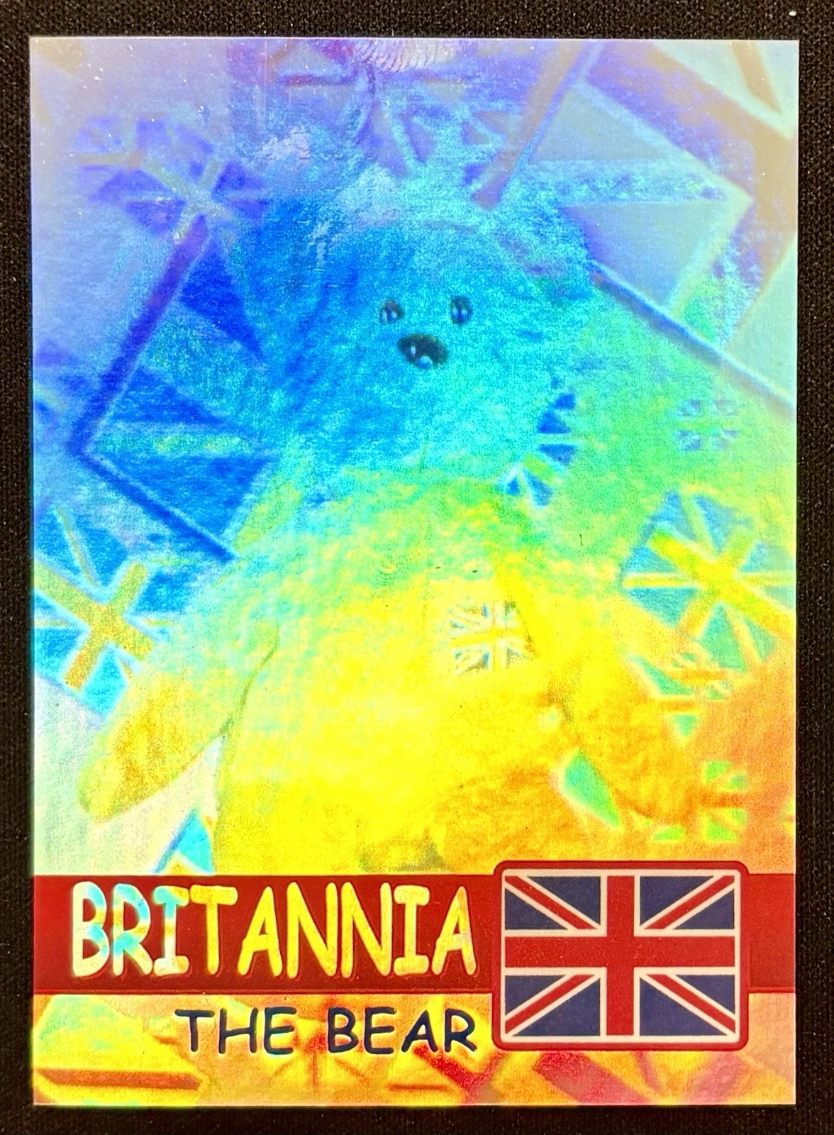 Britannia The Bear 1999 Ty Inc Beanie Babies Official Club Holo Card 4202/13334