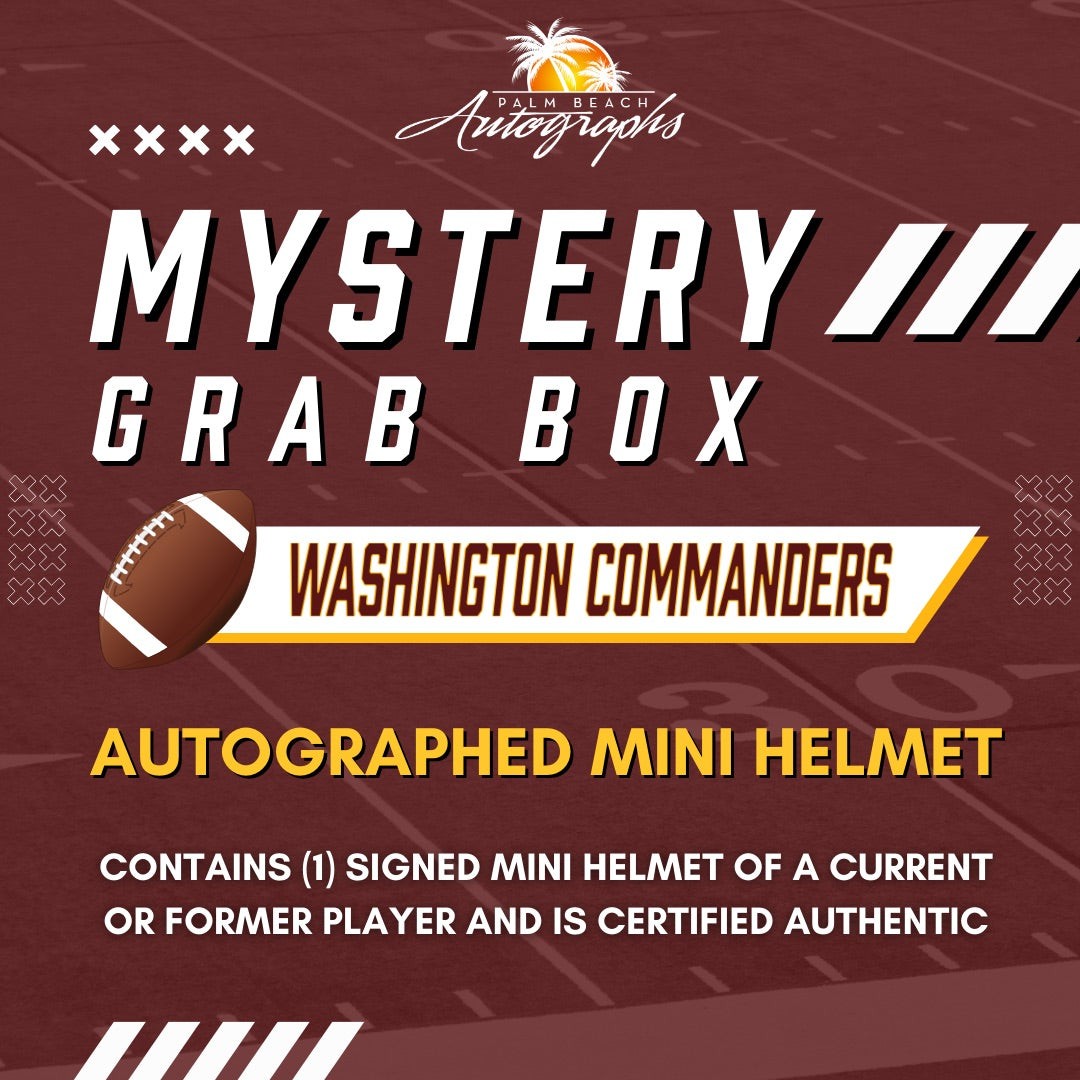 Mystery Grab Box - Washington Commanders NFL Football Autographed Mini Helmet
