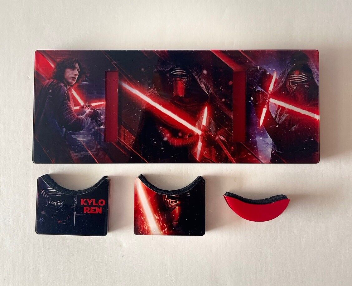 Star Wars Kylo Ren Acrylic Photo Lightsaber Display Stand Custom Made