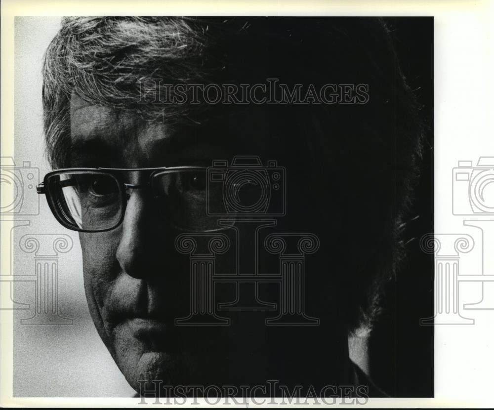 1987 Press Photo Attorney, Stephen Glynn, at the James Lofton Trial, Wisconsin