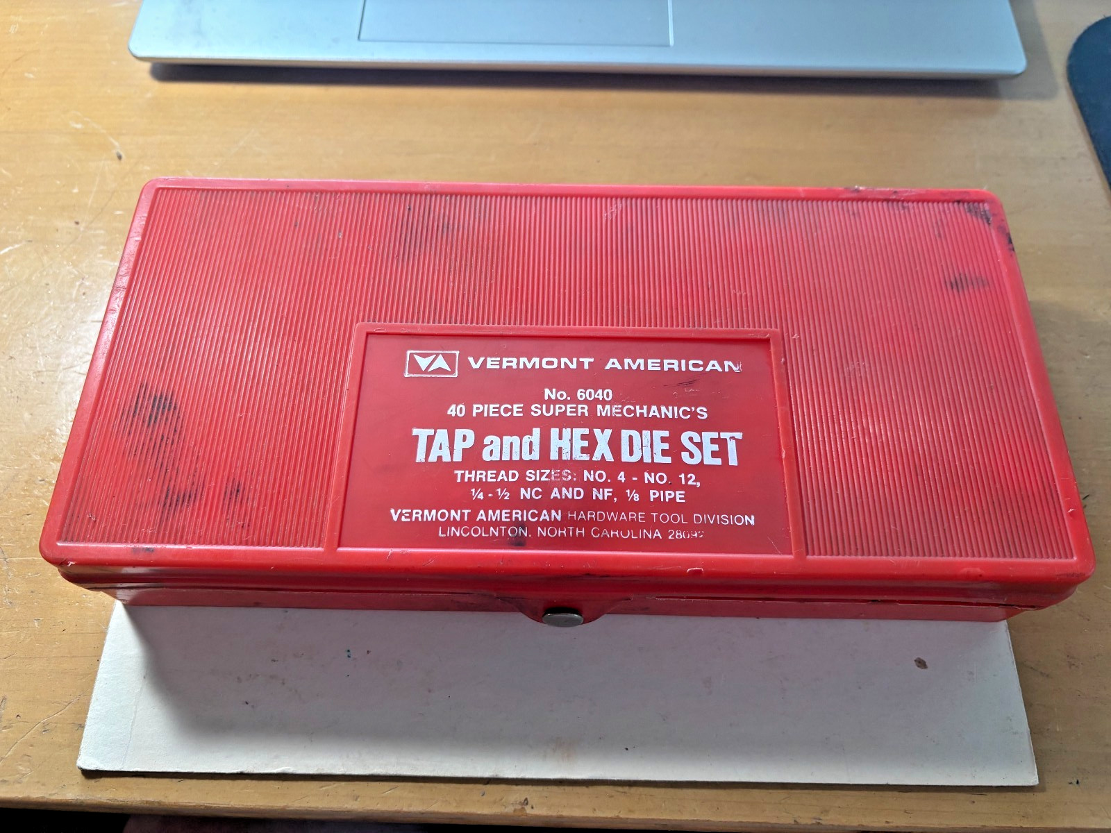 Vermont American Super Mechanics Tap and Hex Die Set # 6040