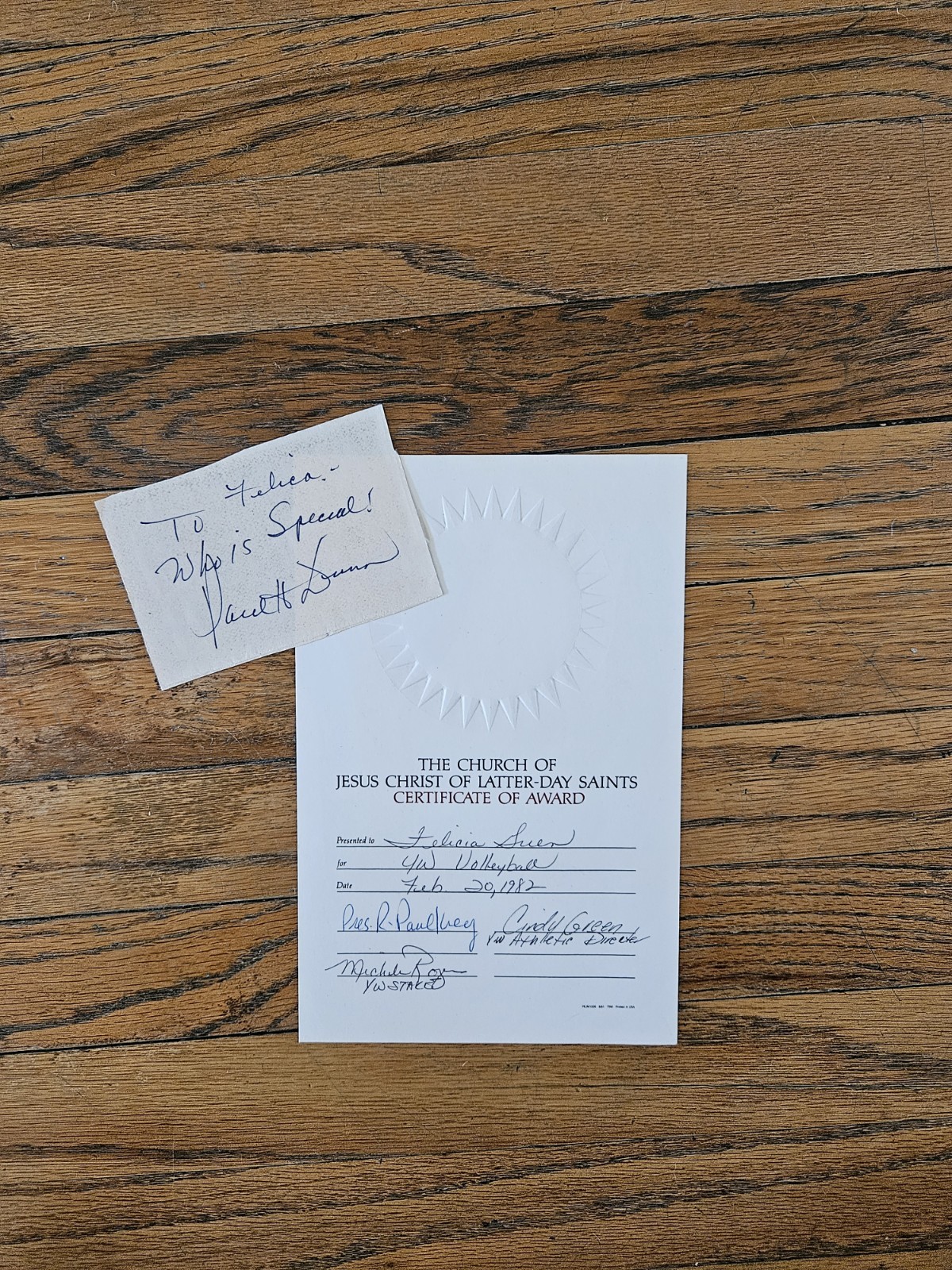 RARE 1980\'S PAUL H. DUNN LDS MORMON MISSIONARY & AUTHOR AUTOGRAPH SIGNED PAPER RARE 1980\'S PAUL H. DUNN LDS MORMON MISSIONARY & AUTHOR AUTOGRAPH SIGNED PAPER