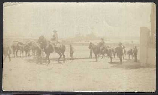 General Leaving His Residence for the Field, March 19, 1915, WWI Original Photo