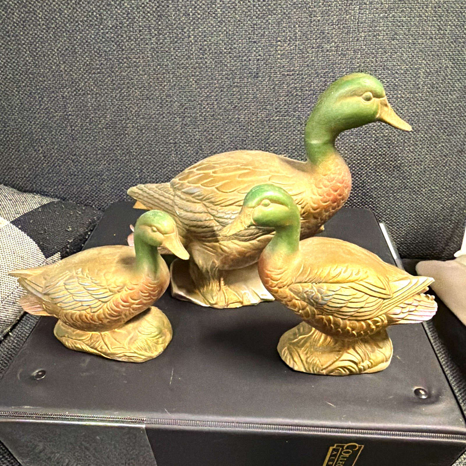 Vintage Ceramic Mallard Duck Figurines Set of 3 Cabin Rustic Lodge Decor Family Vintage Ceramic Mallard Duck Figurines Set of 3 Cabin Rustic Lodge Decor Family