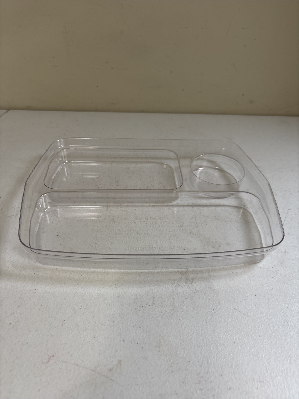 Longaberger 3-Way Top Craft Keeper Basket Protector 44784 Clear Insert EUC