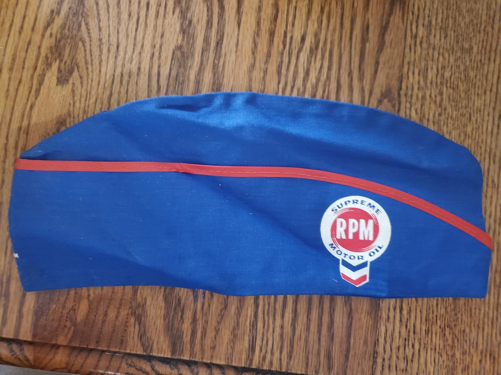 Vintage RPM Motor Oil gas station attendant hat 1950\'s