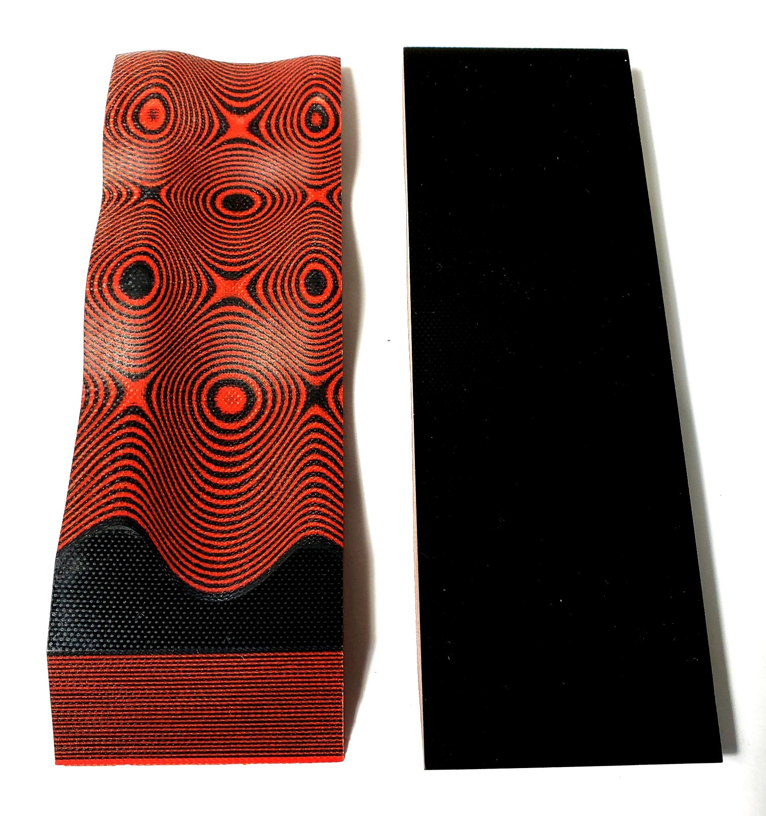 2 BLACK / RED LAYERED .250