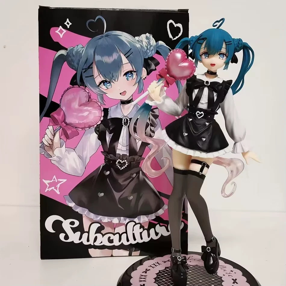 Hatsune Miku subculture figure 19cm anime Jirai Kei girl PVC model doll toy