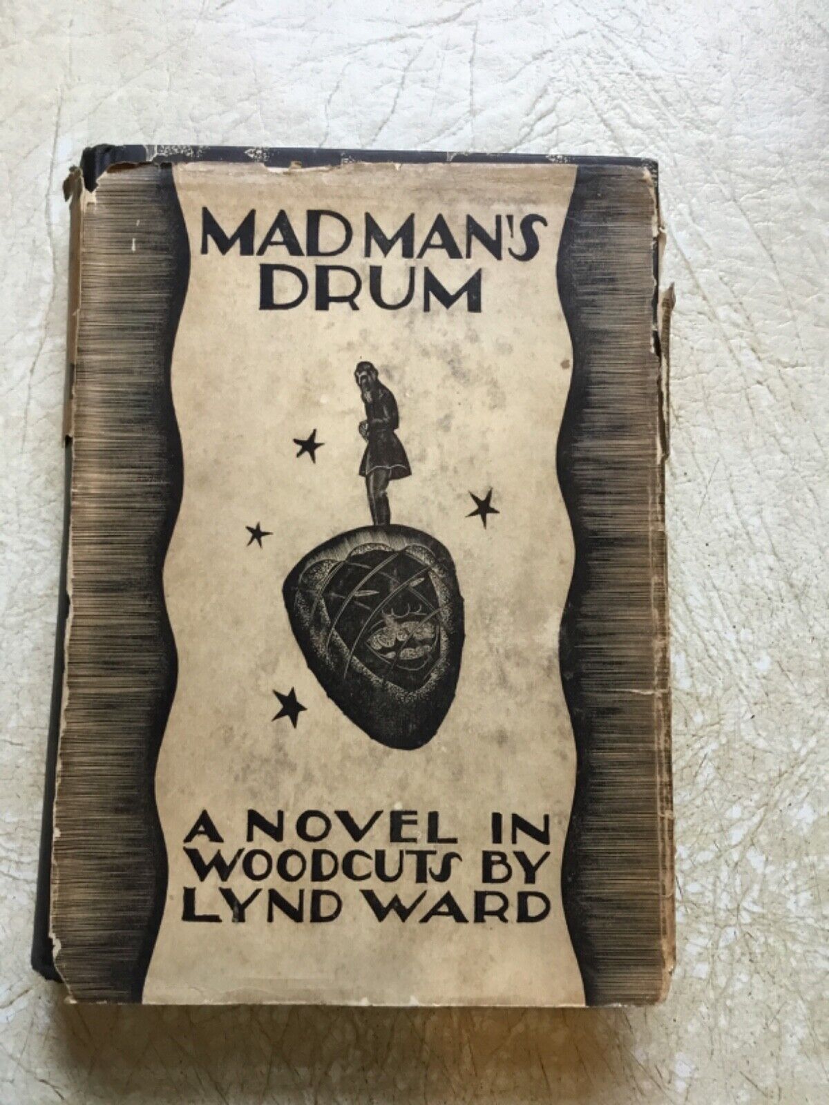 Lynd Ward MAD MAN'S DRUM 1St  edition 1930  SLAVE TRADE WOOD CUT PRINT Hardcover