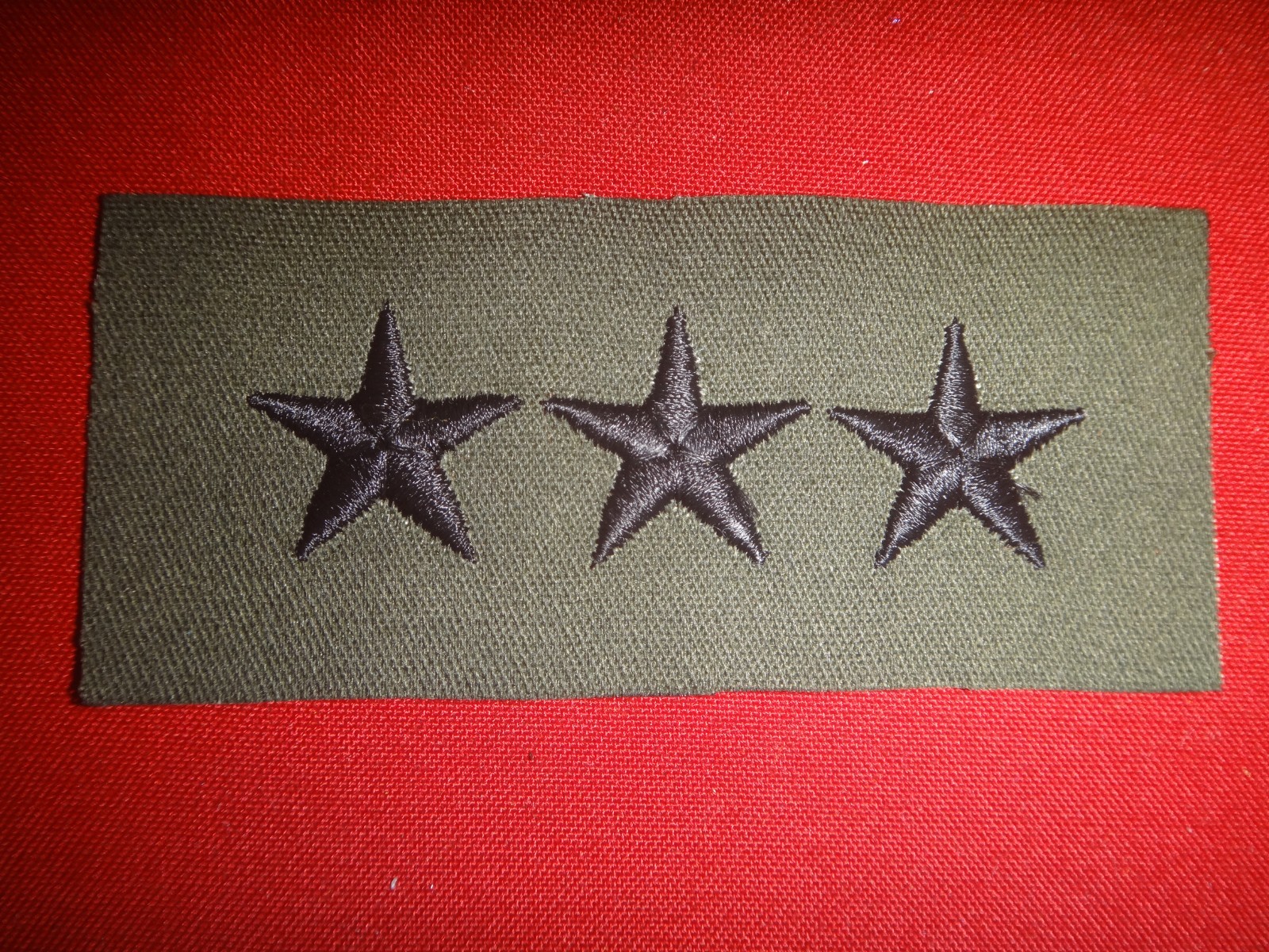 US Military LT GENERAL Rank Subdued Beret Cap Patch