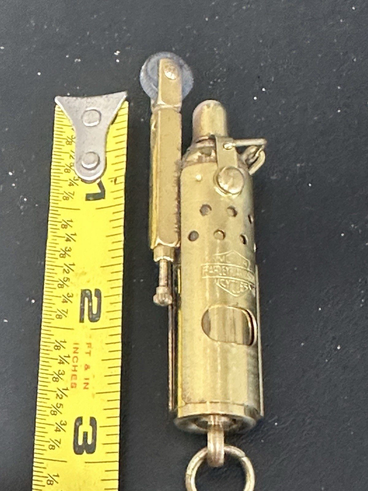 Vintage Harley Davidson Trench Lift Arm Style Lighter - Brass - FAST  SHIPPING-