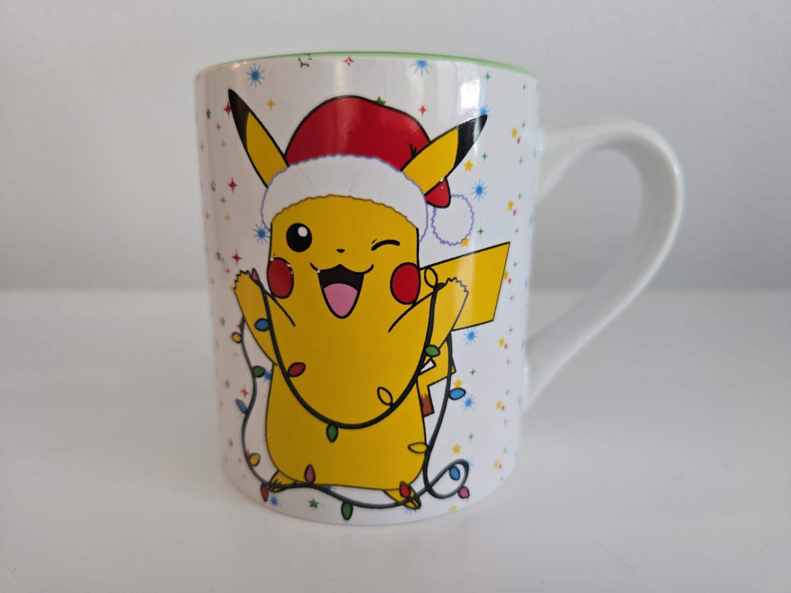 2020 NINTENDO Pokémon Santa Pikachu Christmas Cup Mug With Christmas Lights 14oz