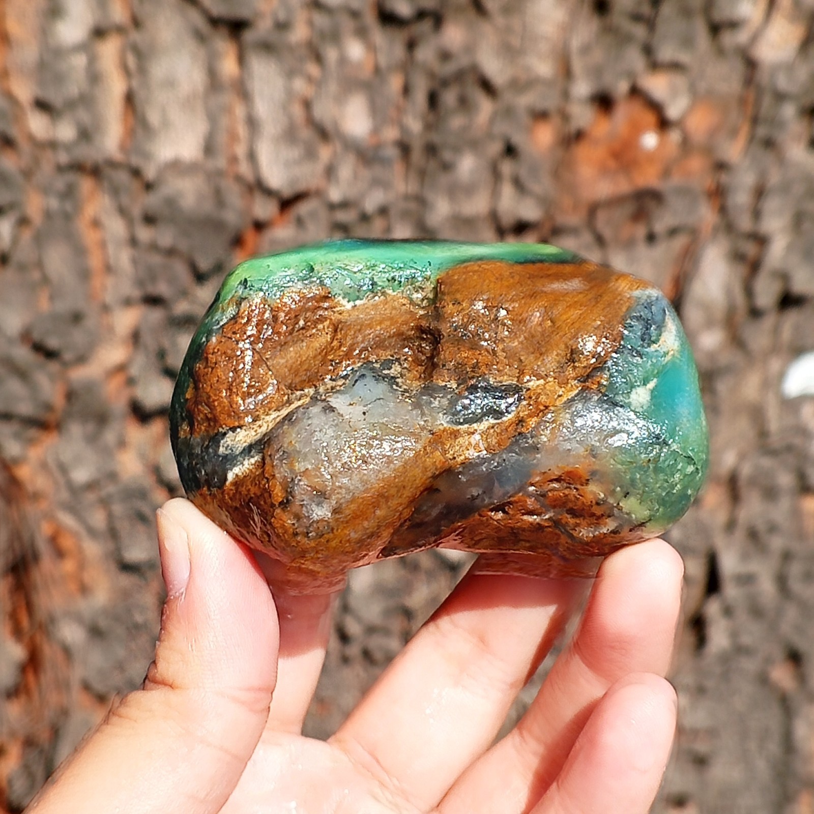 149 Gr Natural Rough Green CHRYSOPRASE Mineral Specimen Rough
