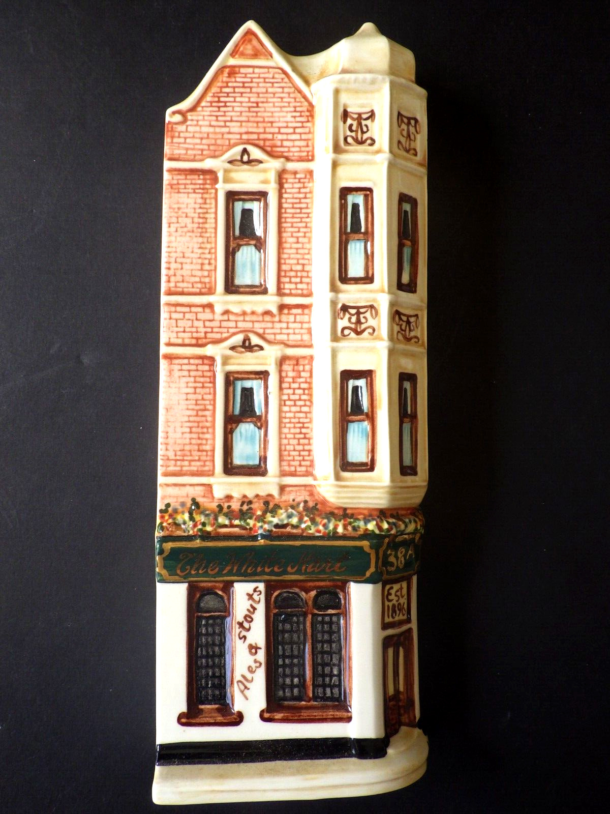 Hazle Ceramics A Nation of Shopkeepers Turret Pub Hand Painted Victorian Shop