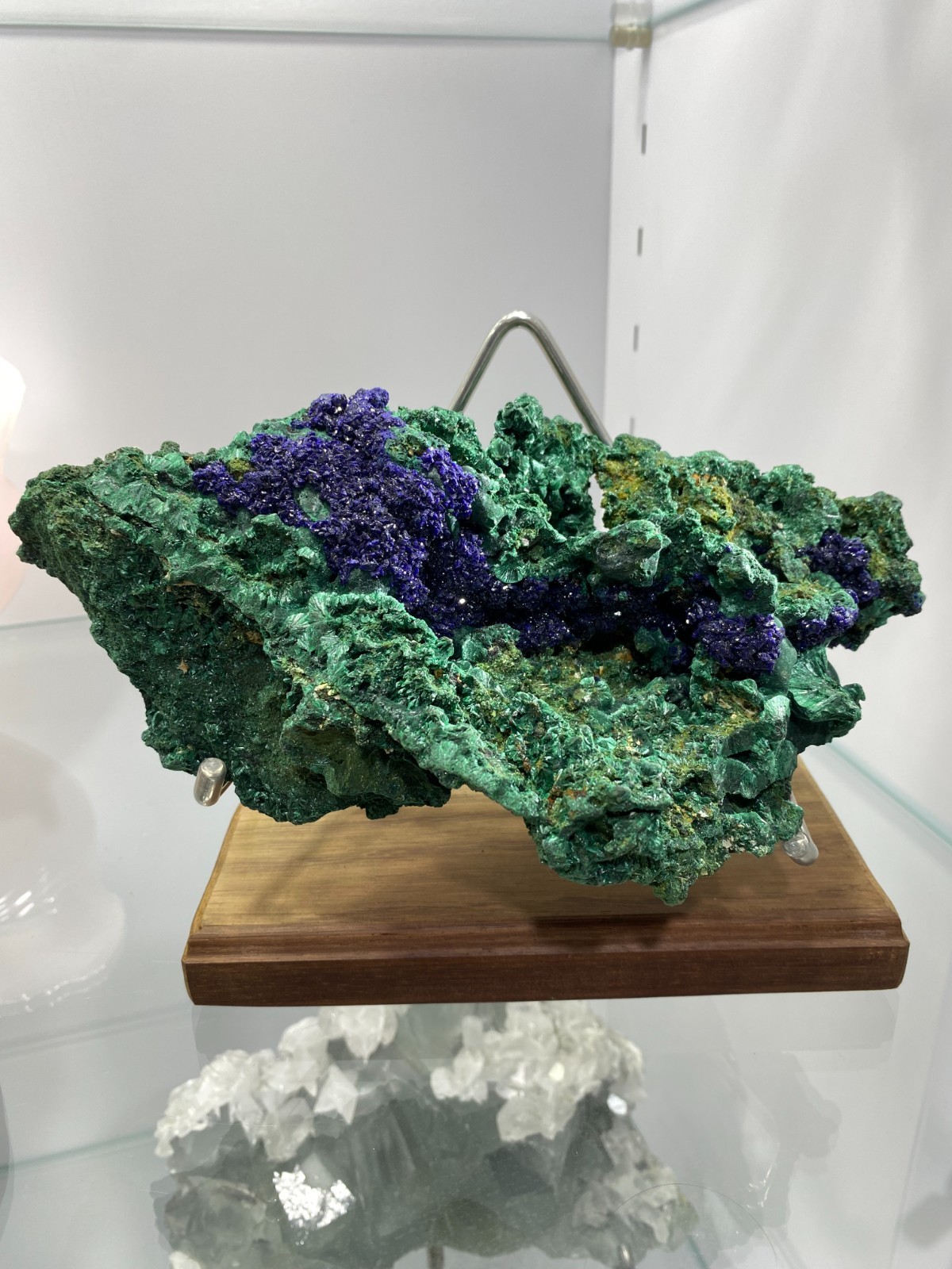 4.88lb BEST Natural Azurite/Malachite crystal minerals specimens reiki decor+st