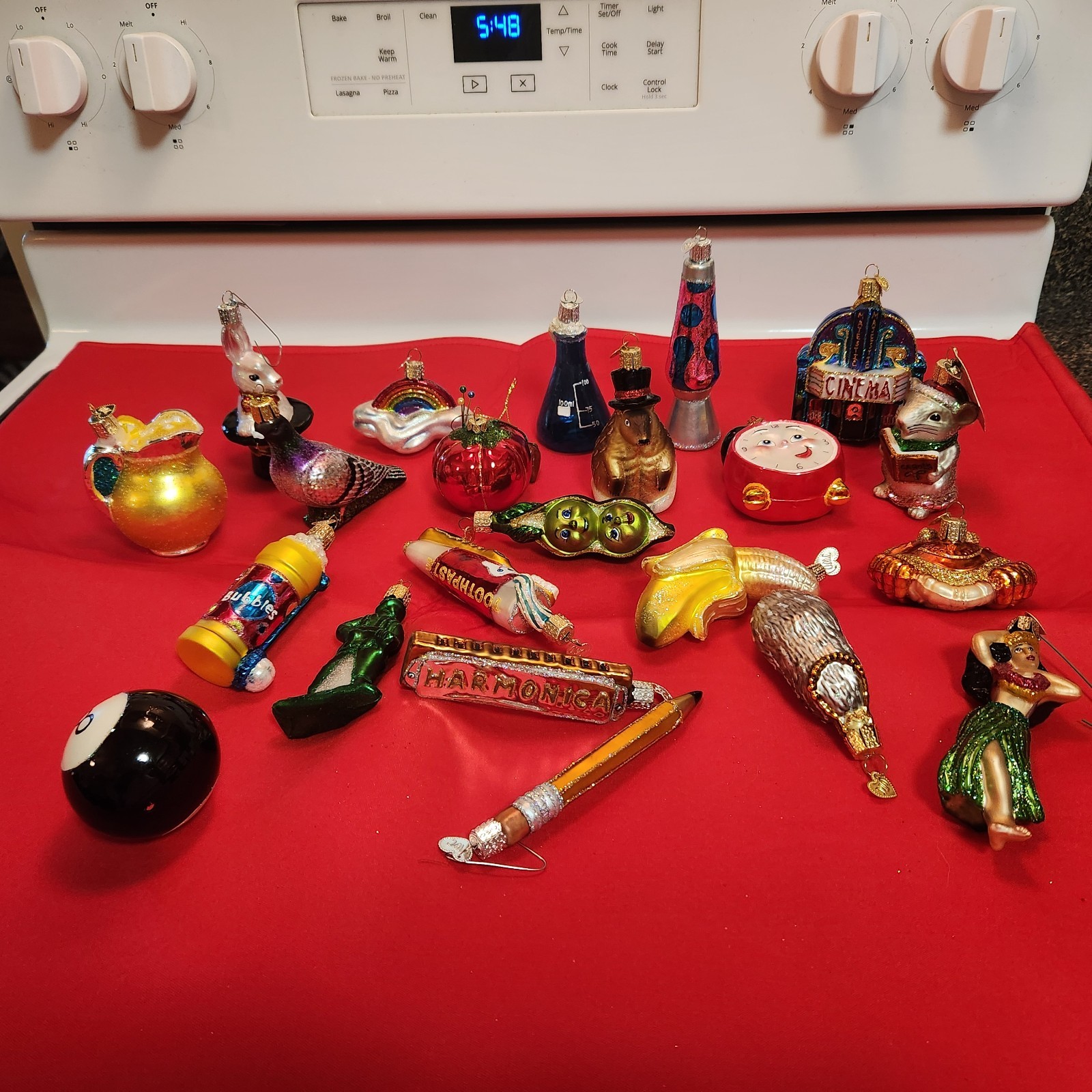 Old World Glass Ornaments Lot (22)