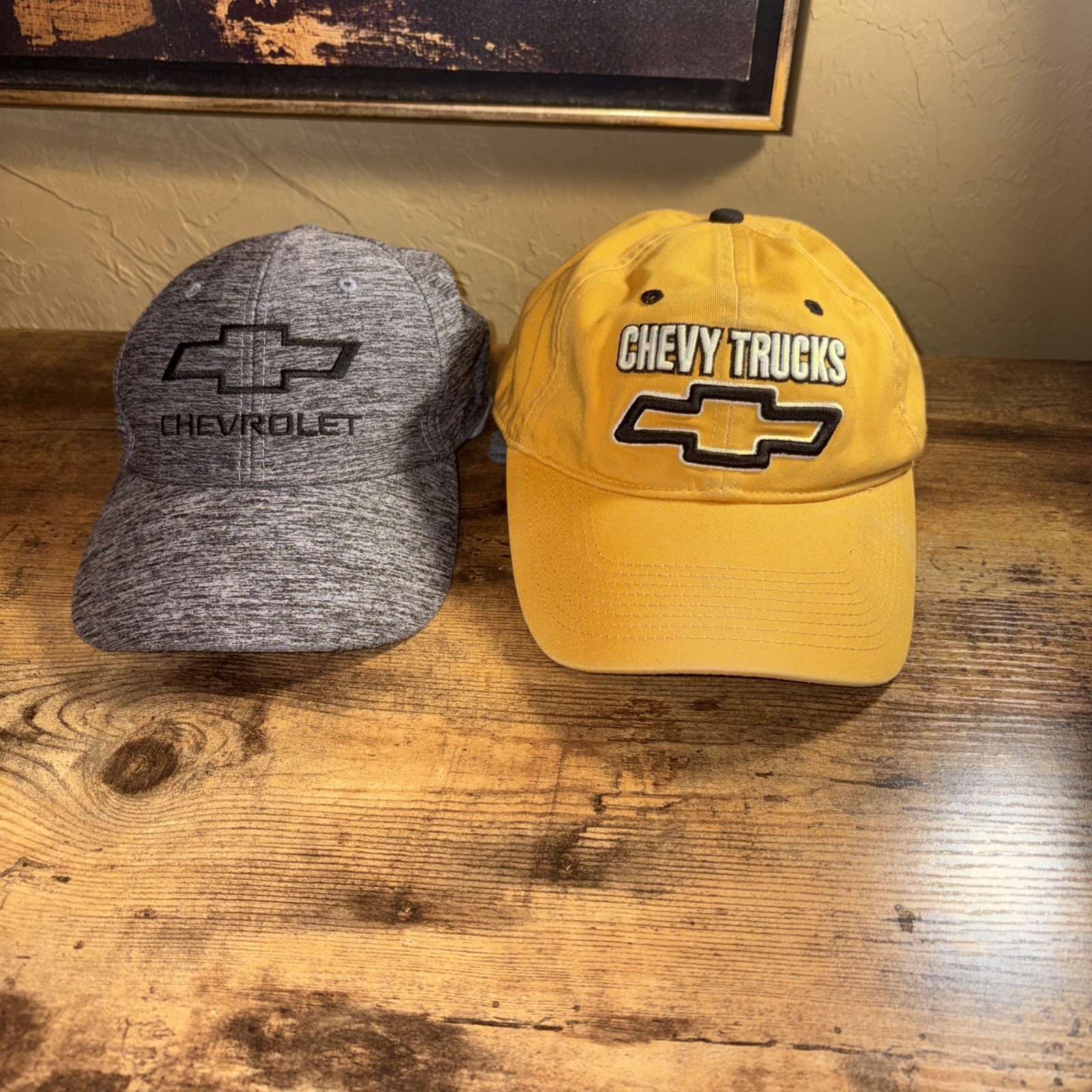 2 Chevrolet/ Chevy Trucks Baseball Hats Men\'s Adjustible Excellent Shape