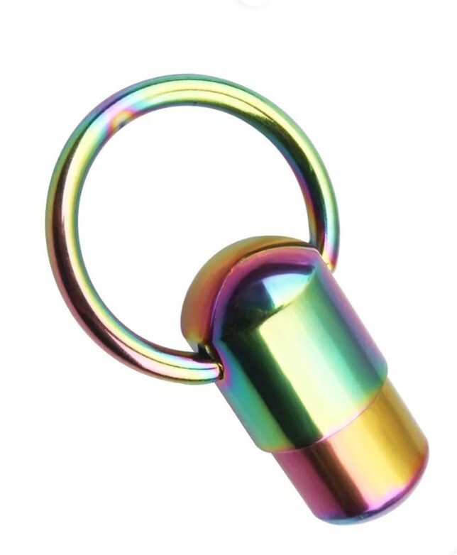 1 14g 5/8 Rainbow Vibrating VCH Belly Captive Tingle Hot Game Ring 10 Batteries 