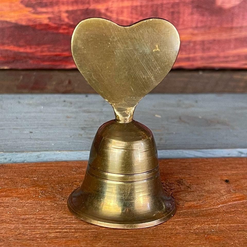 Heart Solid Brass Bell & Handle Heart Solid Brass Bell & Handle