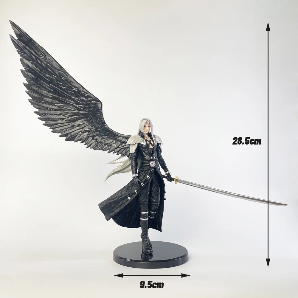 28cm Sephiroth Figure Final Fantasy VII Rebirth One-Winged Angel PVC Action Figu
