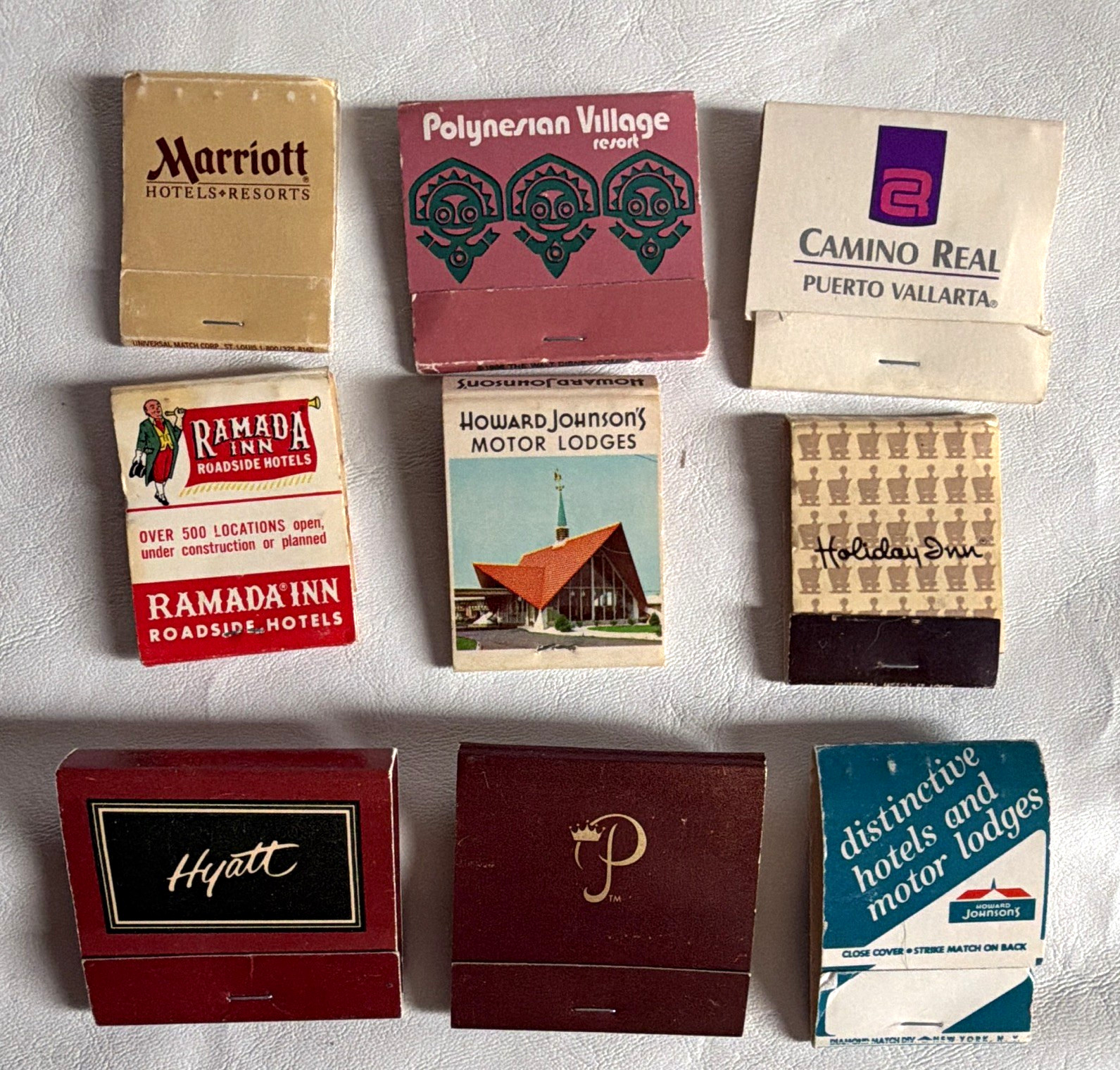 Vintage Hotel/Motel Matchbooks Lot of 9 Marriott Hyatt Ramada Holiday Inn Howard Vintage Hotel/Motel Matchbooks Lot of 9 Marriott Hyatt Ramada Holiday Inn Howard