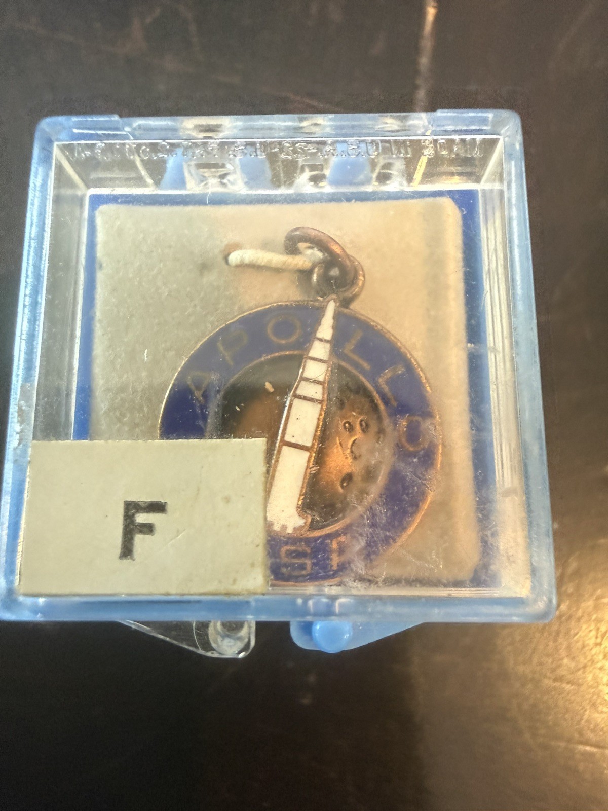 Vintage 1960s NASA Apollo Employee Charm Pendant - Crest Craft w/ Original Case Vintage 1960s NASA Apollo Employee Charm Pendant - Crest Craft w/ Original Case
