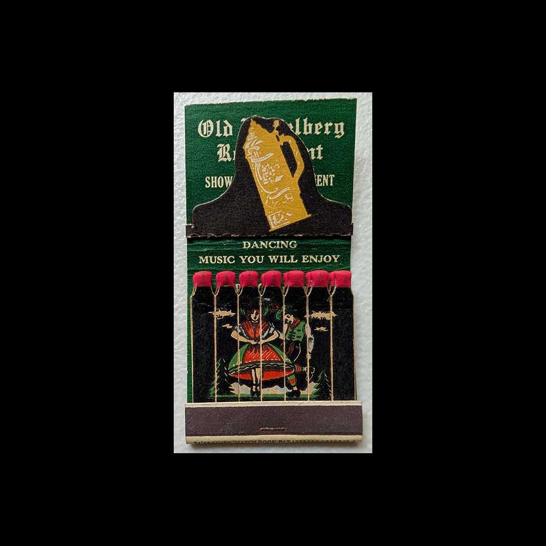 Feature Matchbook Full Book Old Heidelberg Restaurant - Hallandale, FL