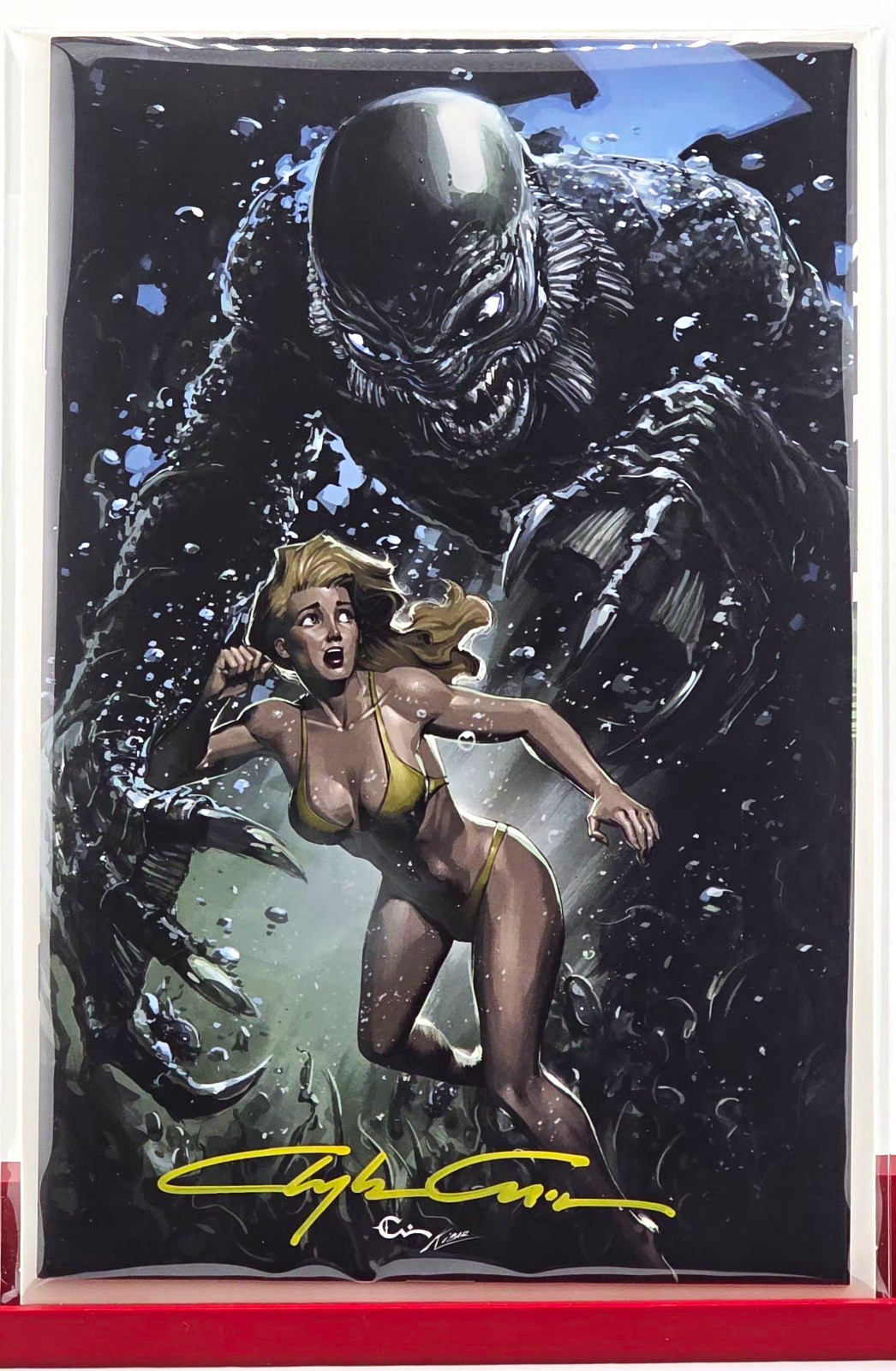 Creature from the Black Lagoon #1 🔥Clayton Crain Signed🔥 Limited to 300 W/COA